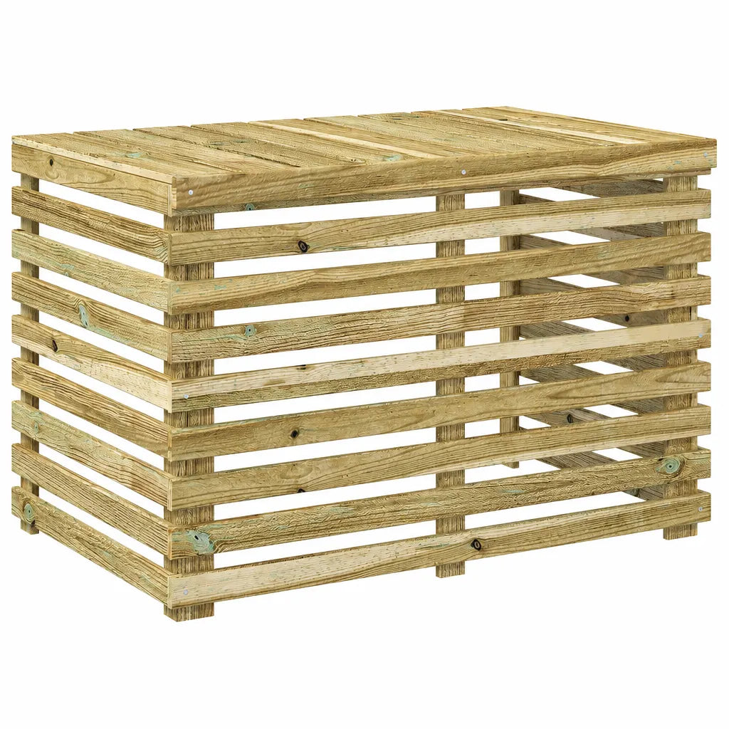 Cache climatiseur extérieur en bois de pin traité, modèle S 90x58x60cm
