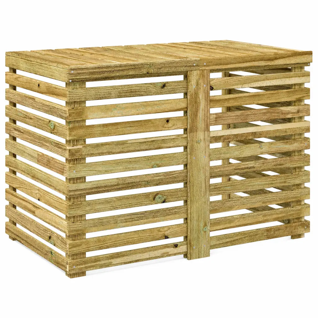 Cache climatiseur extérieur en bois de pin traité, modèle M 100x58x70cm
