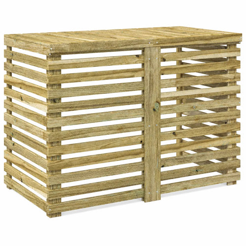 Cache climatiseur extérieur en bois de pin traité, modèle L 110x58x79cm
