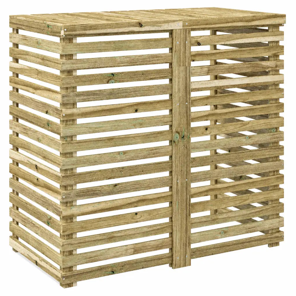 Cache climatiseur extérieur en bois de pin traité, modèle XL 110x58x105cm
